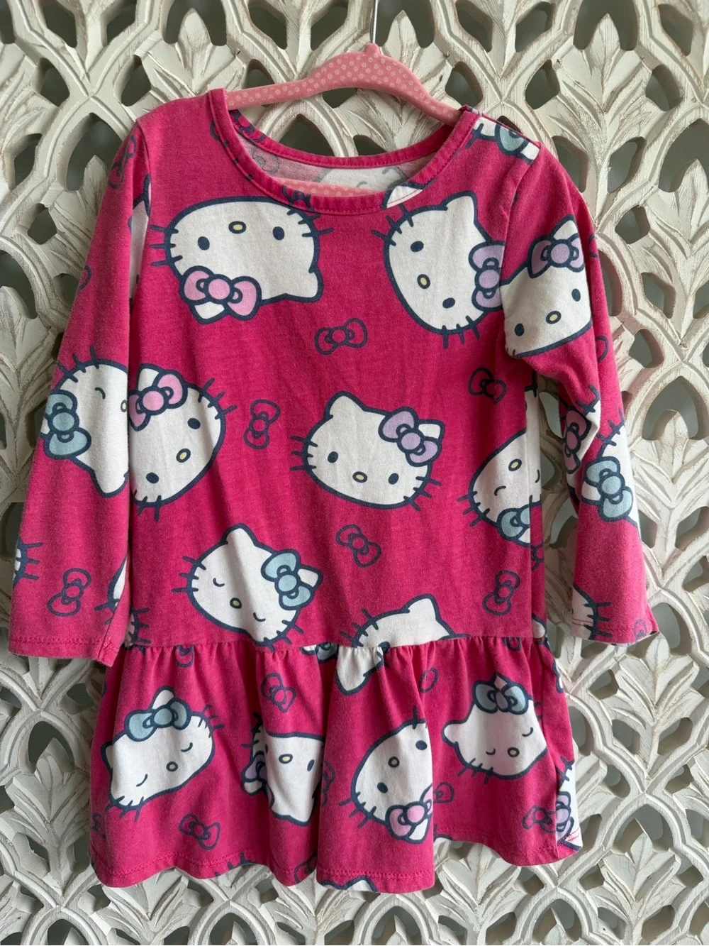 3T Pink Character Dress Bundle - Minnie, Bluey, Hello Kitty